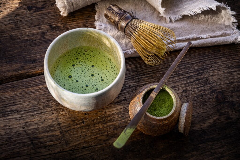 matcha tea drink beverage teacup 6079527